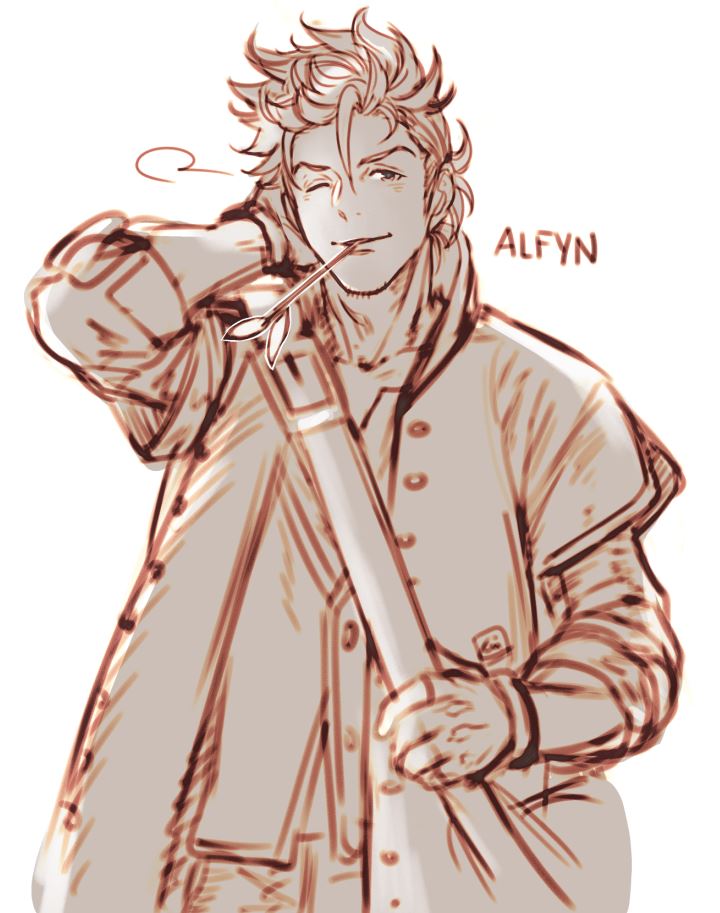 alfyn greengrass (octopath traveler and 1 more) drawn by krazehkai