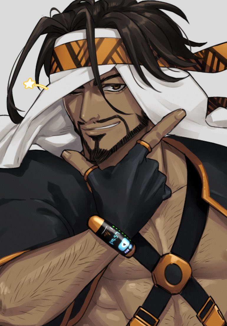 rashid (street fighter and 1 more) drawn by matapon_(popoponex)