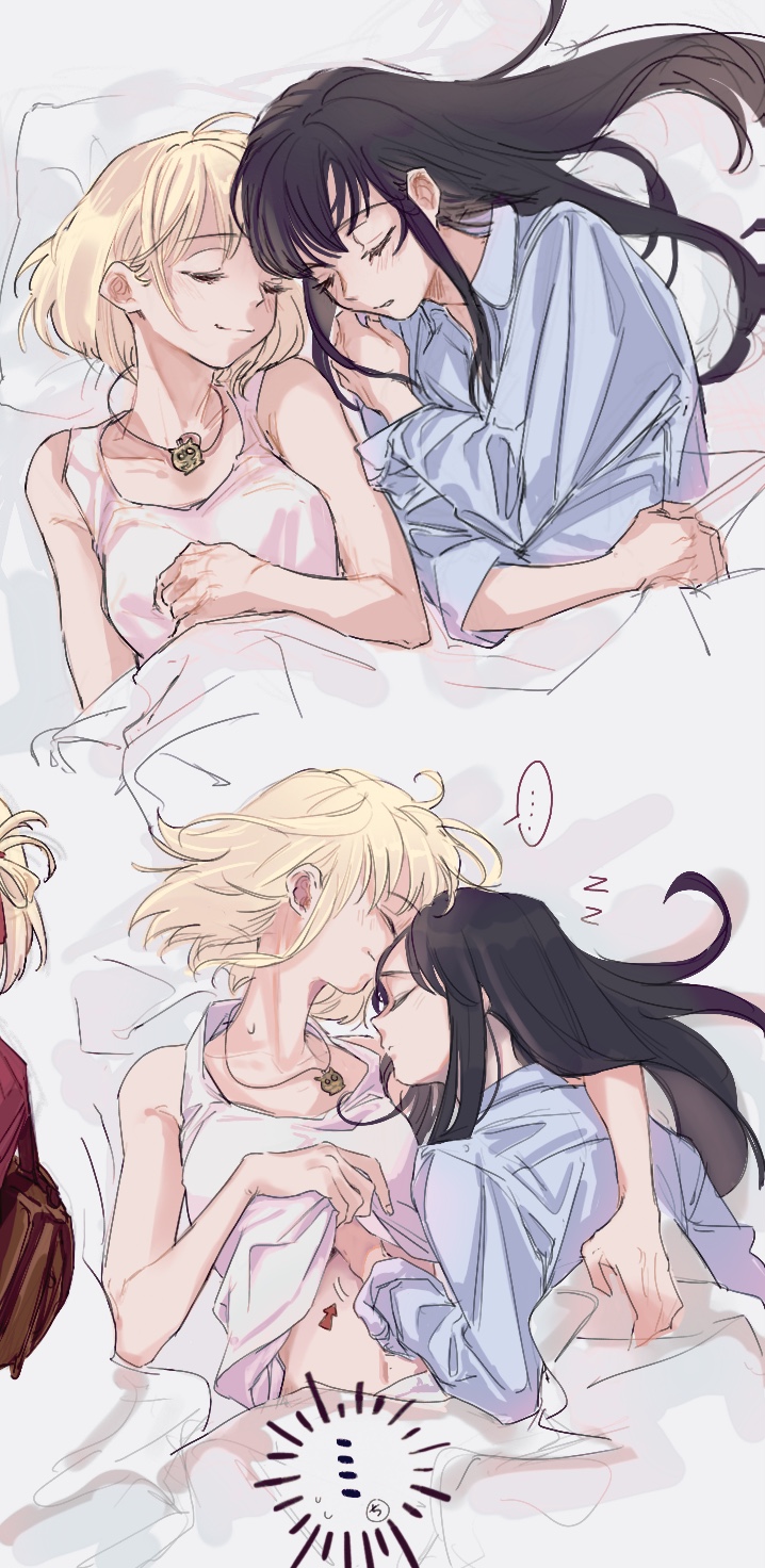 nishikigi chisato and inoue takina (lycoris recoil) drawn by koyomania