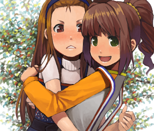 minase iori and takatsuki yayoi (idolmaster) drawn by goe