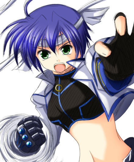 subaru nakajima and revolver knuckle (lyrical nanoha and 1 more)