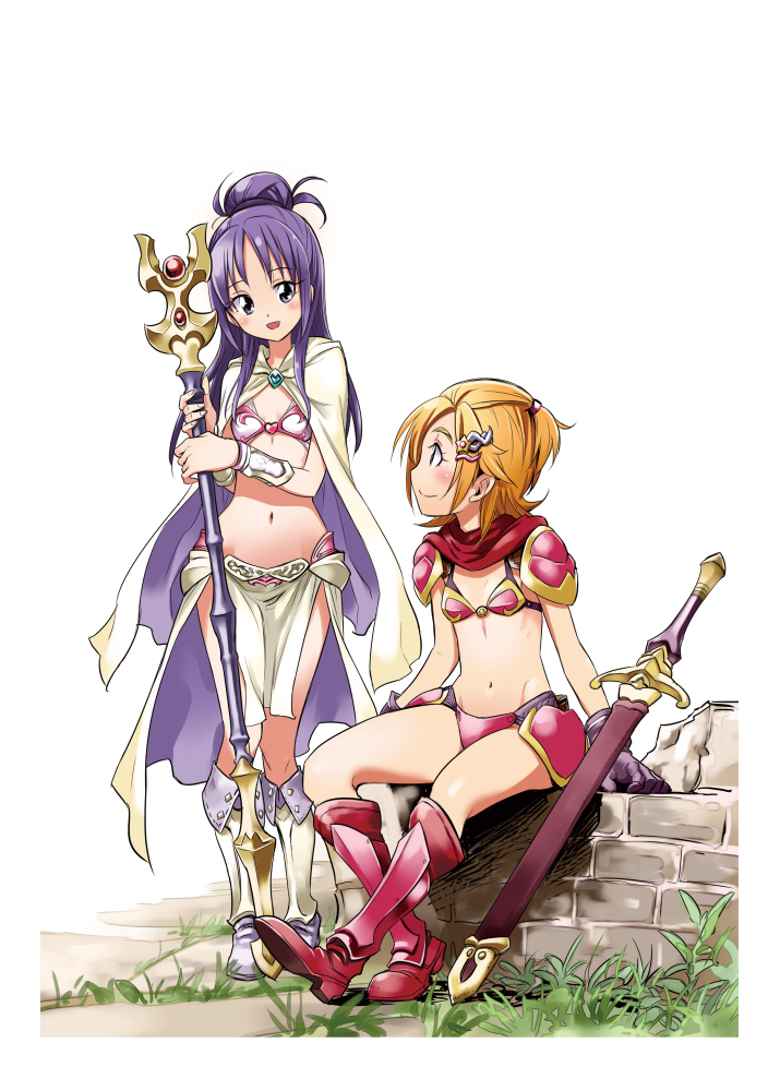 hyuuga saki and mishou mai (precure and 1 more) drawn by kurose_kousuke