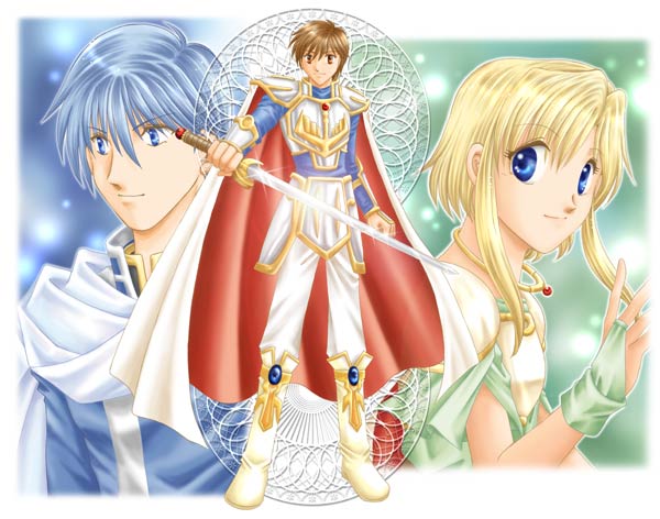 leif, nanna, and finn (fire emblem and 1 more) drawn by okumi