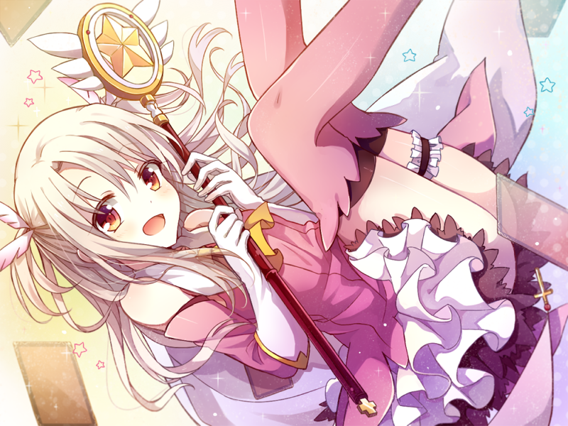 illyasviel von einzbern, prisma illya, and magical ruby (fate and 1 more) drawn by yimu