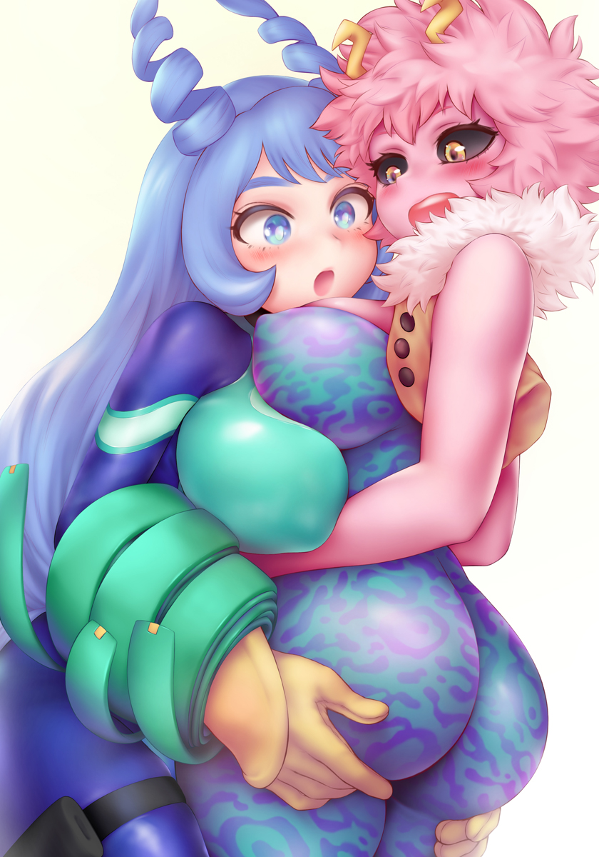 ashido mina and hado nejire (boku no hero academia) drawn by shpo