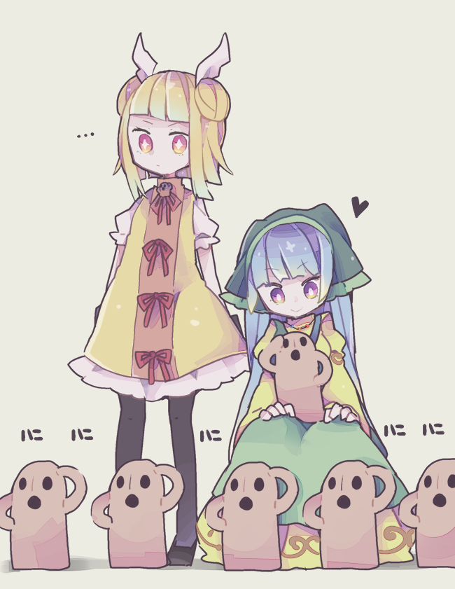 haniyasushin keiki and joutouguu mayumi (touhou) drawn by cosmicmind