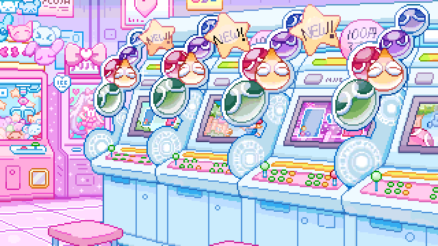 kirby, manaka laala, and puyo (original and 4 more) drawn by ru_(toyhamu)