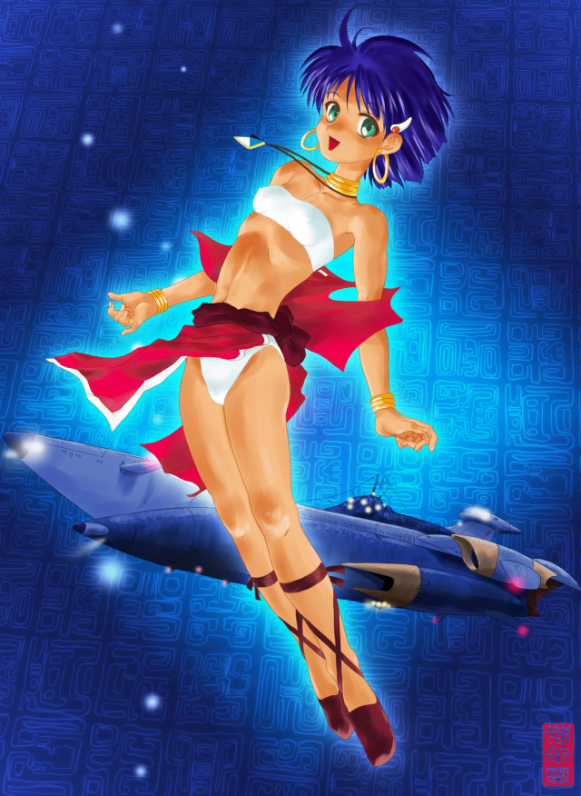 nadia la arwall (fushigi no umi no nadia) drawn by maira_gen