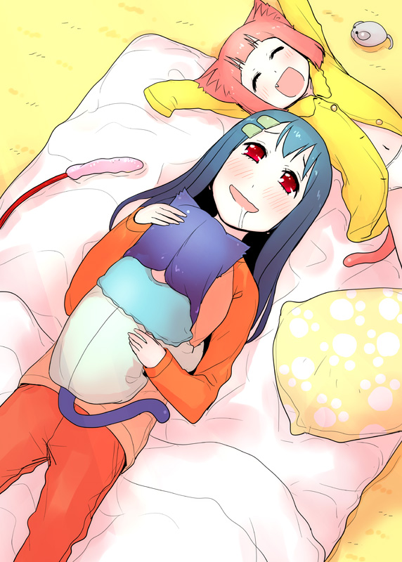 minako-san, moeko, and nyamu nyamu (original and 1 more) drawn by aoki_shin