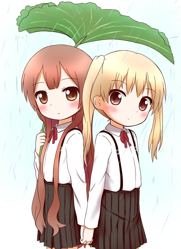 oomuro hanako and takasaki misaki (yuruyuri and 1 more) drawn by aoba_(kona)