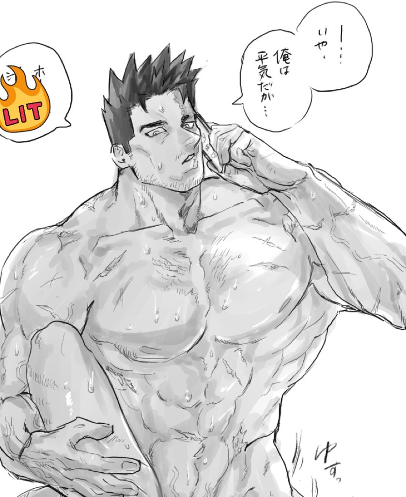 endeavor (boku no hero academia) drawn by mellow_s07