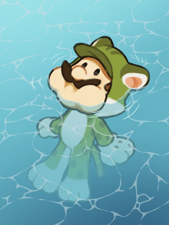 luigi and cat luigi (mario and 1 more) drawn by mimimi_(mimimim9999)