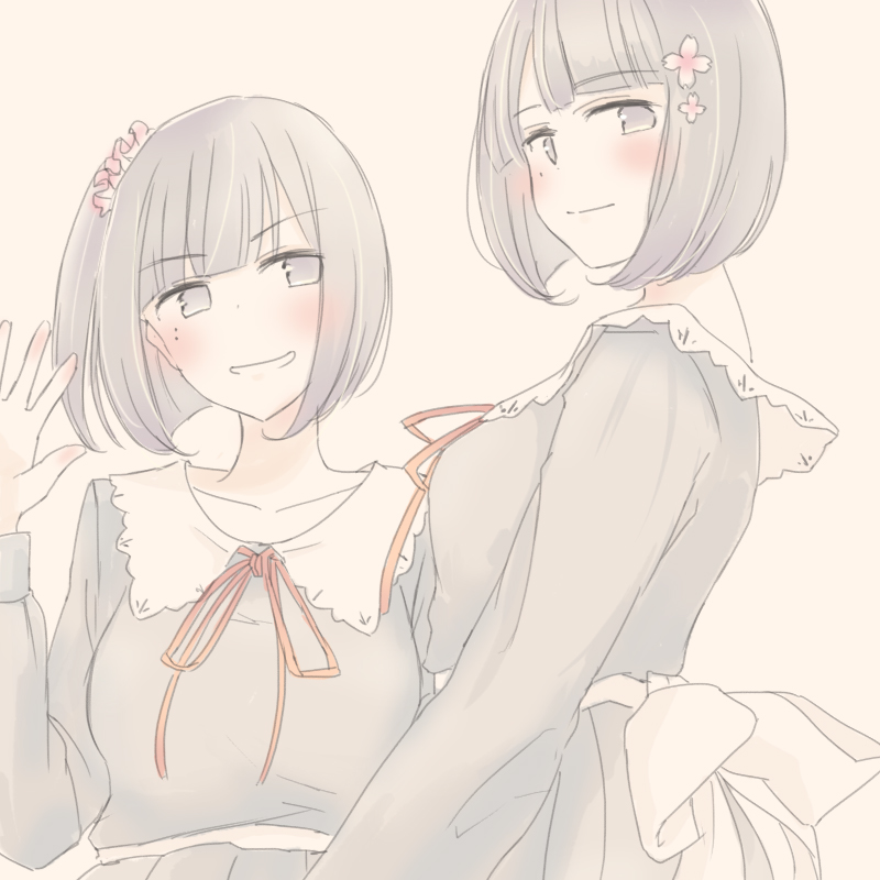 sasaki ichigo and sasaki ringo (flowers) drawn by inutose
