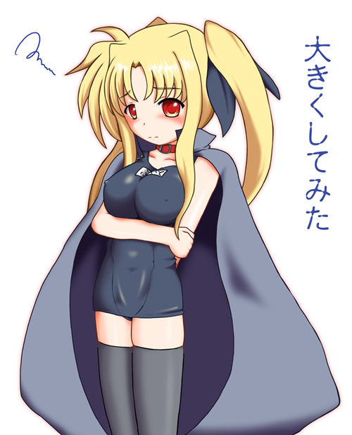 fate testarossa (lyrical nanoha and 1 more) drawn by sch