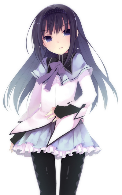 akemi homura (mahou shoujo madoka magica) drawn by hase_neet