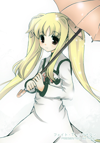fate testarossa (lyrical nanoha and 2 more) drawn by heco_(mama)