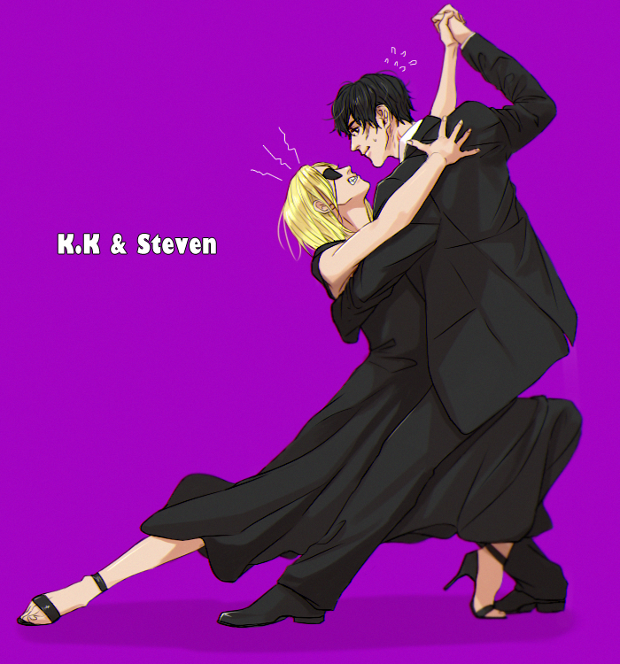 steven a. starphase and k.k. (kekkai sensen) drawn by kris_yang