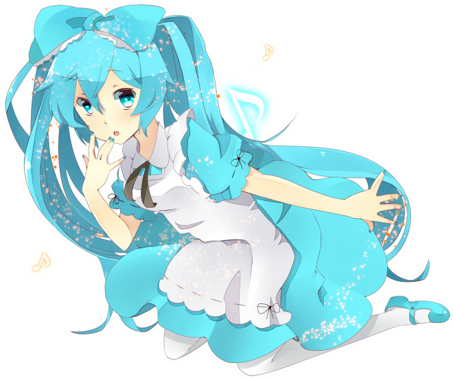 hatsune miku (vocaloid and 1 more) drawn by uryu