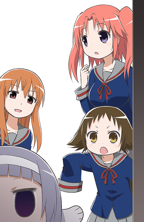 nagi, yonomori kobeni, mitsumine mashiro, yonomori benio, and pachi (kannagi and 2 more) drawn by yuuki_shin'ichi