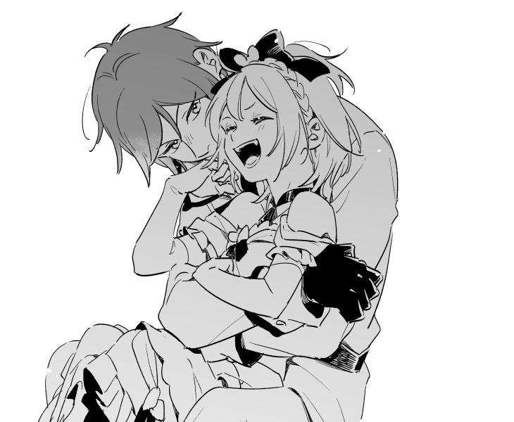 felt and reinhard van astrea (re:zero kara hajimeru isekai seikatsu) drawn by sogekishu_(sni8er)