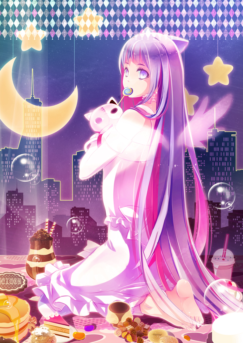 stocking and honekoneko (panty & stocking with garterbelt) drawn by zuoyou