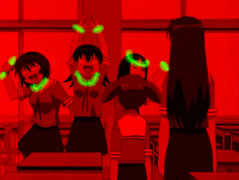 kasuga ayumu, mihama chiyo, takino tomo, kagura, and mizuhara koyomi (azumanga daioh)