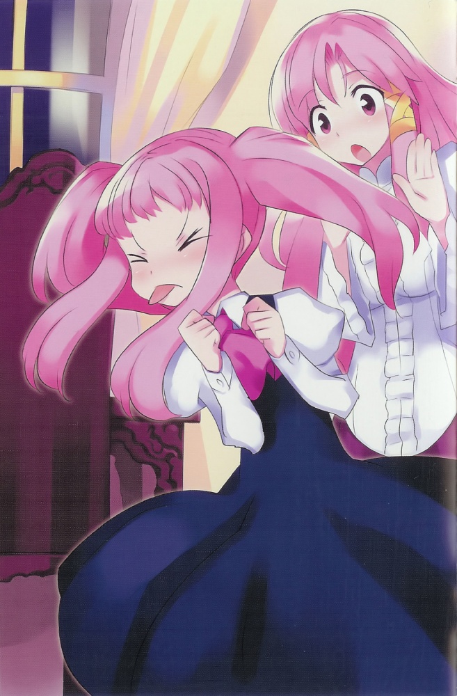 louise francoise le blanc de la valliere and cattleya yvette la baume le blanc de la fontaine (zero no tsukaima) drawn by usatsuka_eiji