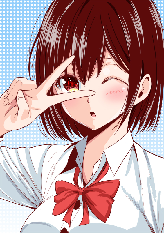 jindou hikari (sekai ka kanojo ka erabenai) drawn by attsun_(atsushi_jb)