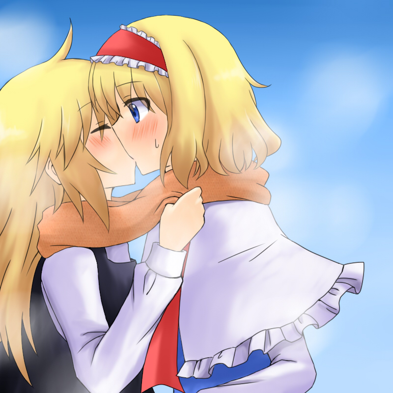 kirisame marisa and alice margatroid (touhou) drawn by bounami