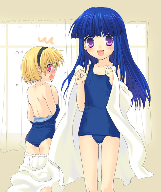 furude rika and houjou satoko (higurashi no naku koro ni) drawn by fuyuichi