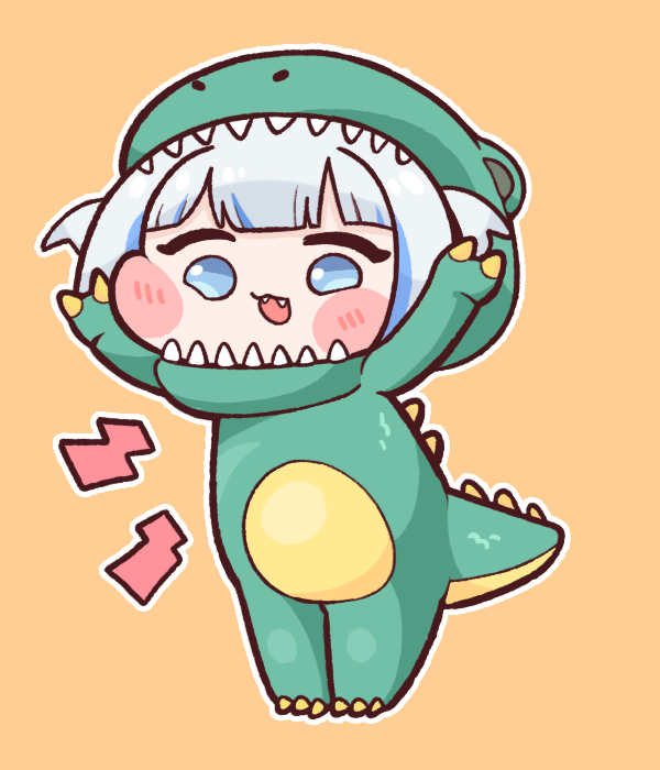 gawr gura (hololive and 1 more) drawn by bulga