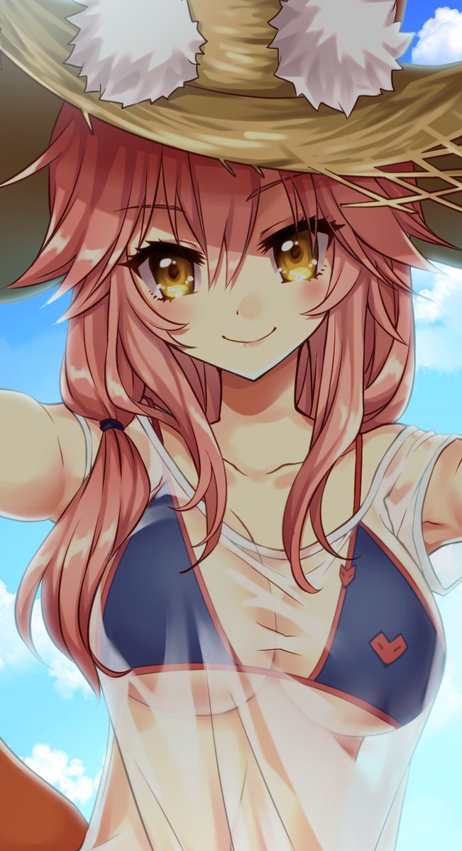 tamamo and tamamo no mae (fate and 2 more) drawn by tsukasa_kinako