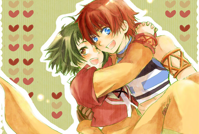 farah oersted and reid hershel (tales of and 1 more) drawn by ahinibo
