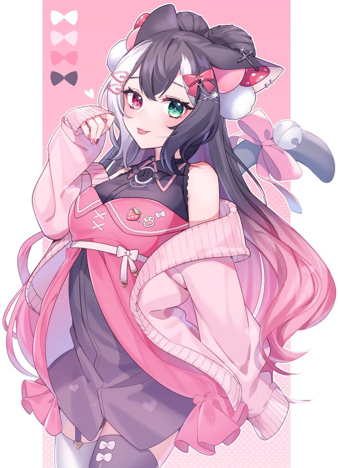 qiu yue (indie virtual youtuber) drawn by peta_(snc7)