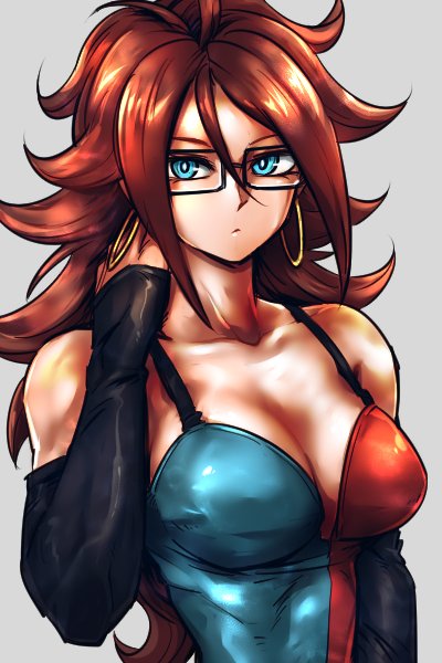 android 21 (dragon ball and 1 more) drawn by kemachiku