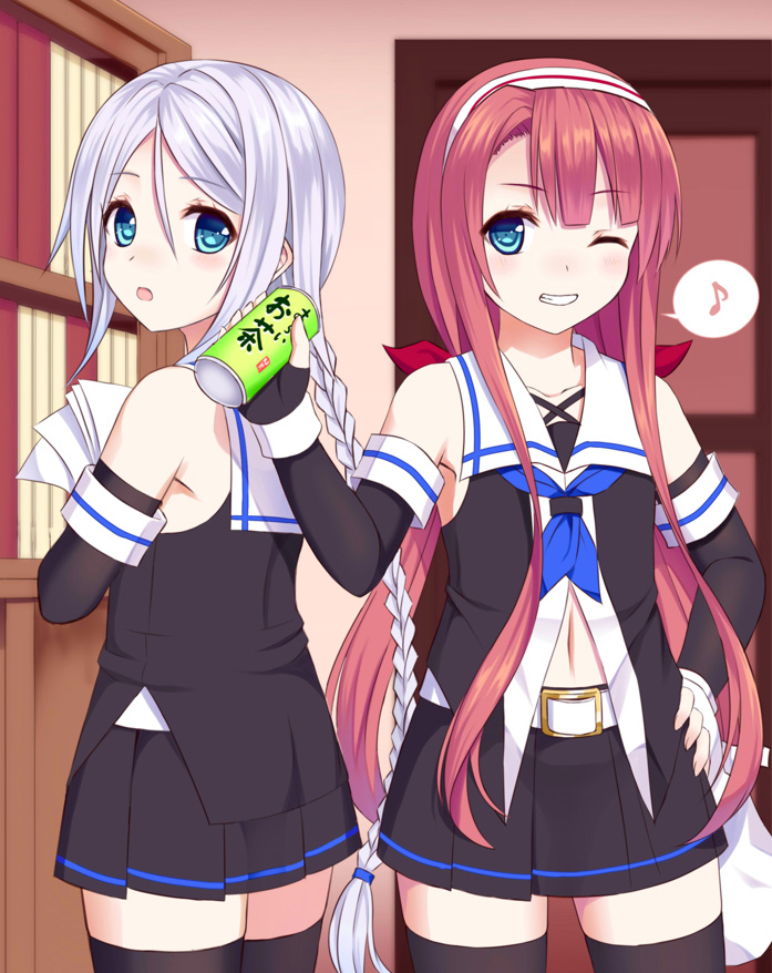 kawakaze and umikaze (kantai collection) drawn by tukino_neru
