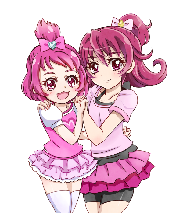 aida mana and sharuru (precure and 1 more) drawn by sougetsu_ayu