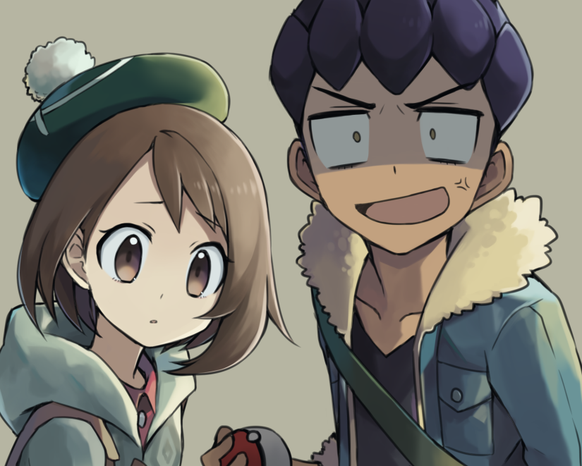 gloria and hop (pokemon and 1 more) drawn by dei_(hiyo)