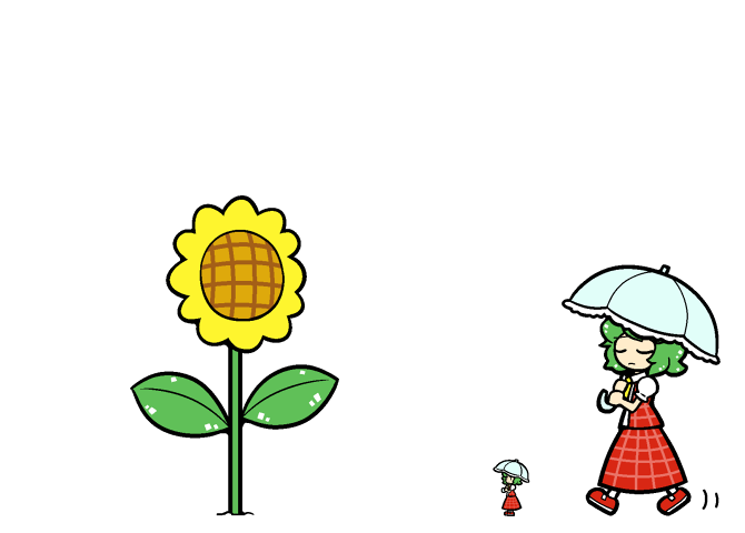 kazami yuuka (touhou) drawn by dora_ita