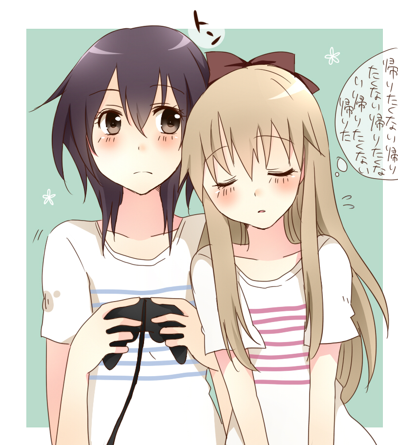 toshinou kyouko and funami yui (yuruyuri) drawn by sao_(0060)
