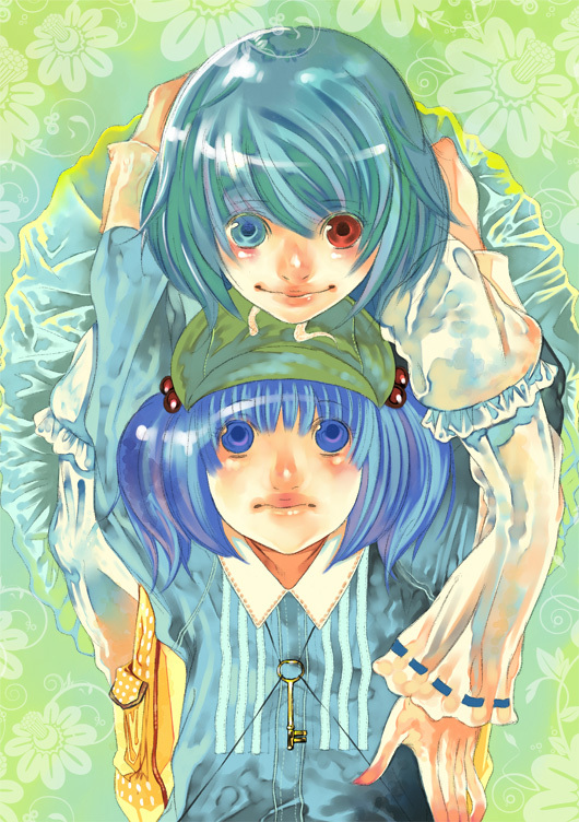 tatara kogasa and kawashiro nitori (touhou) drawn by cord_izumi