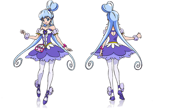 shirayuki hime and cure princess (precure and 1 more) drawn by satou_masayuki