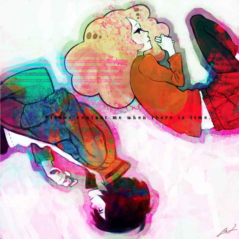 morimi saki and takizawa akira (higashi no eden) drawn by p_(ilu)