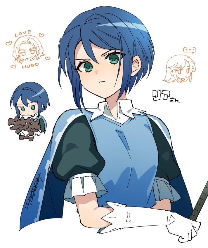 aramis, leah, and hugo (unicorn overlord) drawn by l_(matador)