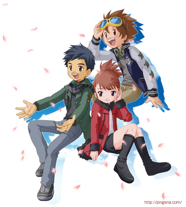 makino ruki, matsuda takato, and lee jianliang (digimon and 1 more) drawn by nakamura