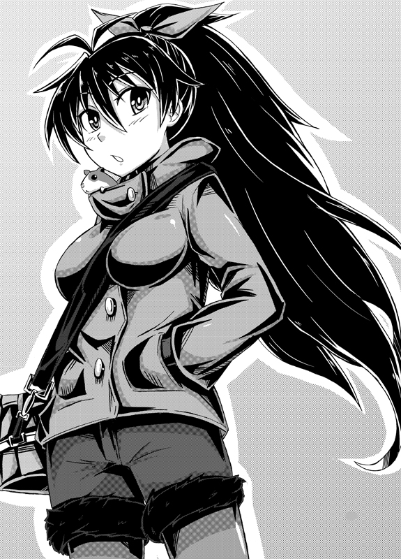 ganaha hibiki and hamuzou (idolmaster and 1 more) drawn by dan_(orange_train)