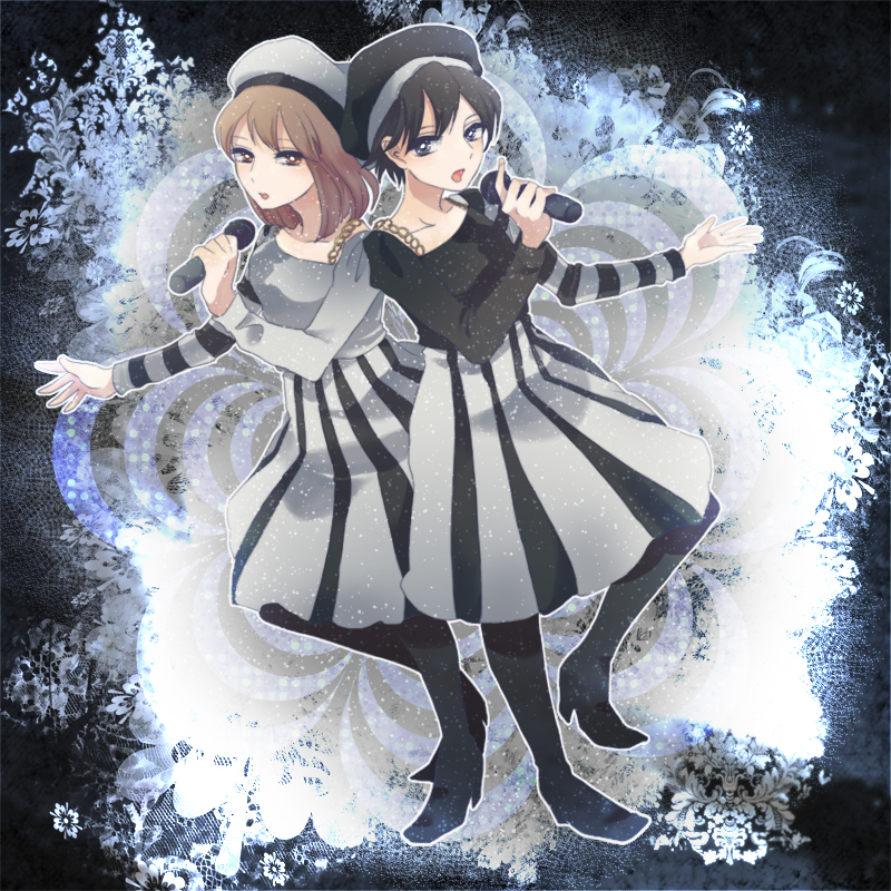 kikuchi makoto and hagiwara yukiho (idolmaster) drawn by inoguchinko