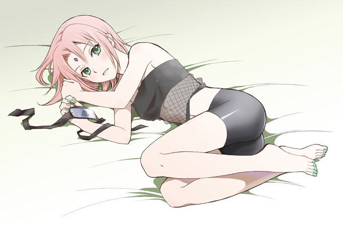 haruno sakura (naruto and 1 more) drawn by nanji3