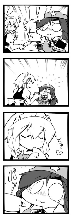 izayoi sakuya and hong meiling (touhou) drawn by uccow