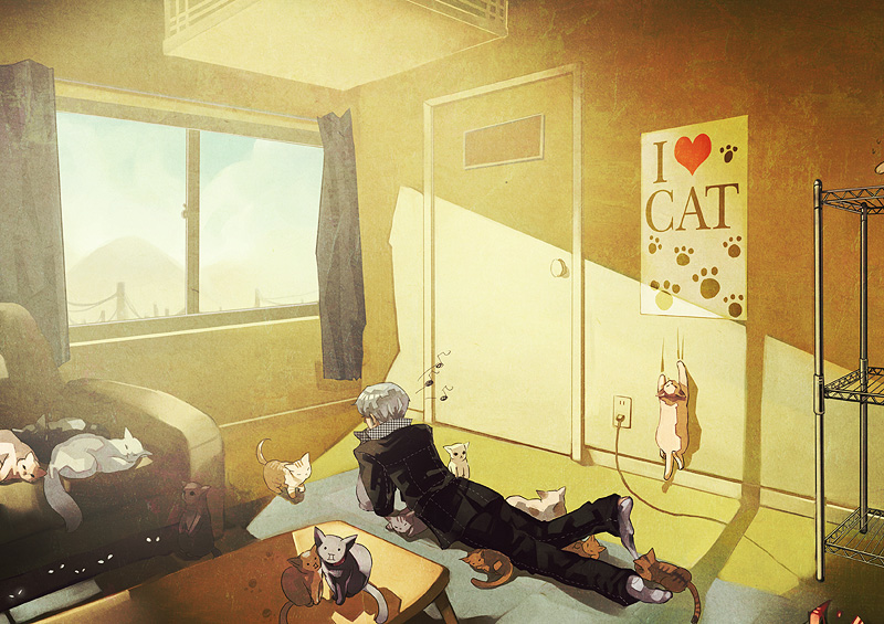 narukami yu (persona and 1 more) drawn by bac